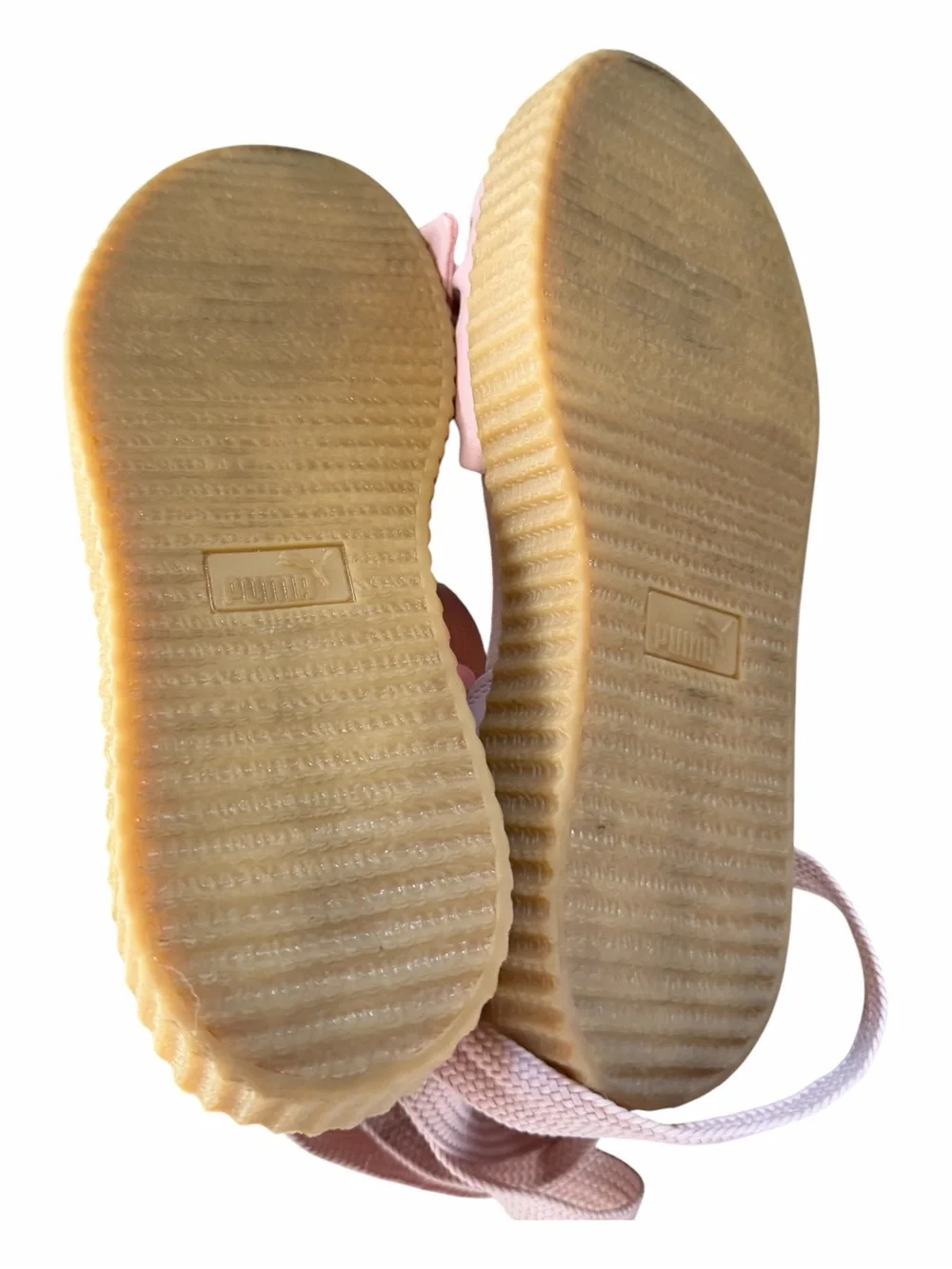 PUMA X FENTY Rihanna Bow Creeper Lace Up Platform Sneakers Shoes Pink‎ 9